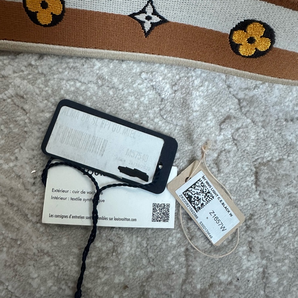 Louis Vuitton Alma Handbag Miel Epi Leather Jacquard Strap Original Receipt - Picture 12 of 12